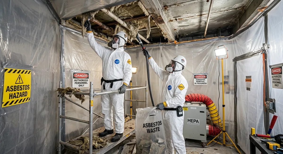 Travaux de désamiantage