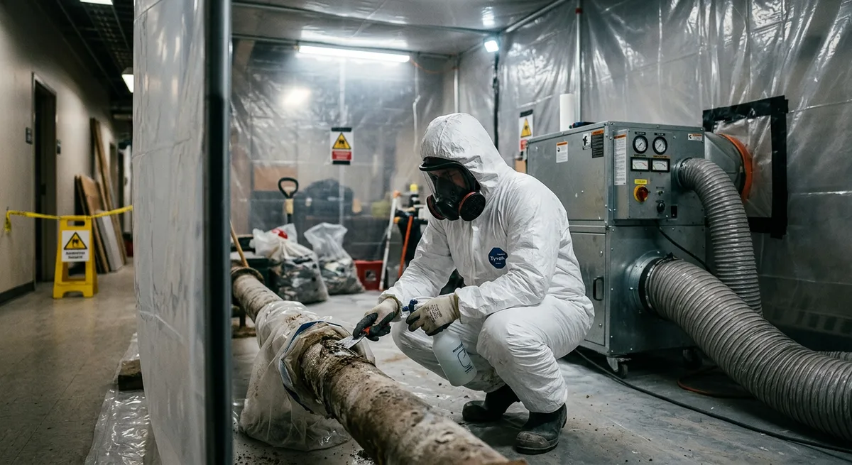 Procédure de désamiantage sécurisée